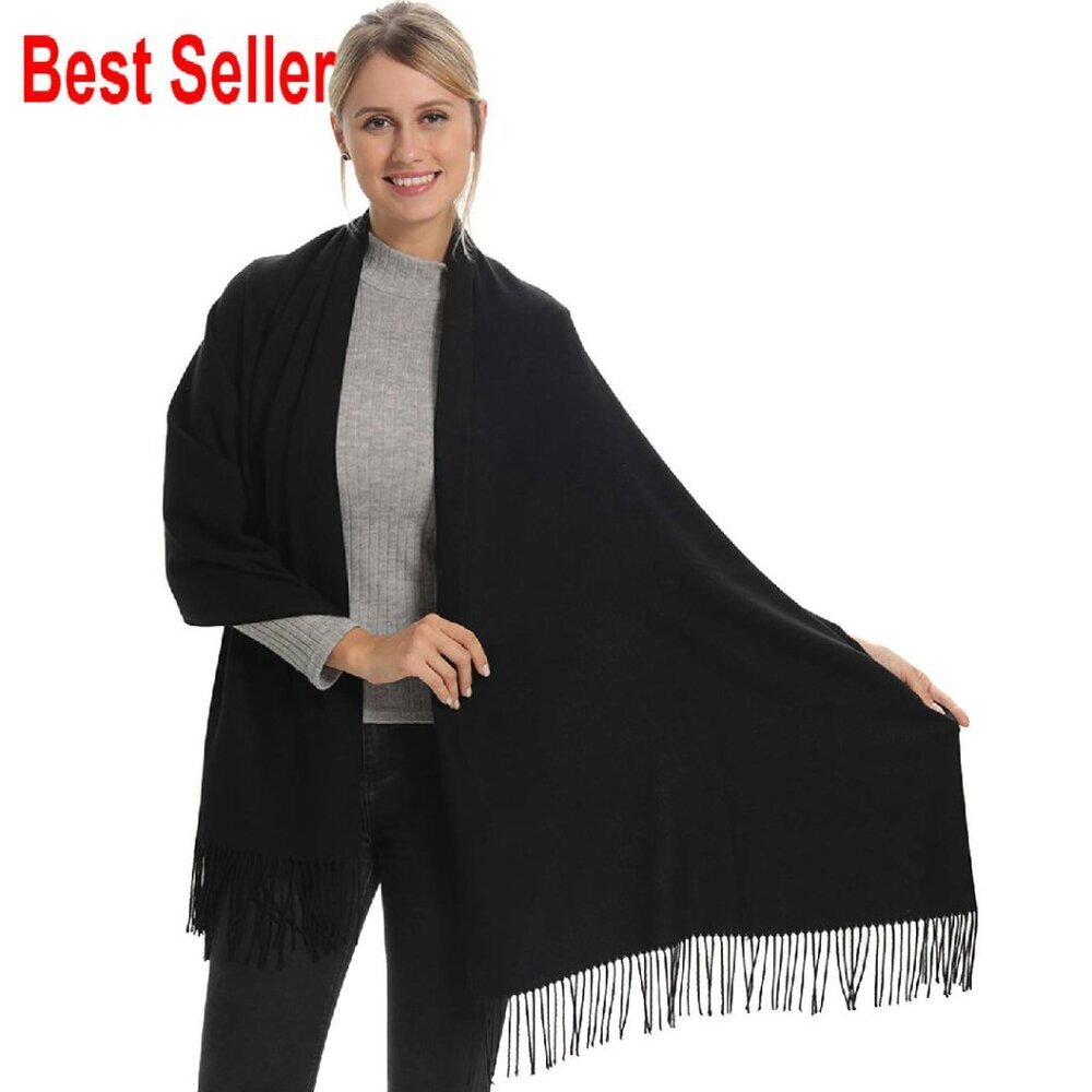 Elegant Pashmina Shawl Soft Lightweight Versatile Evening Wedding Party Wear